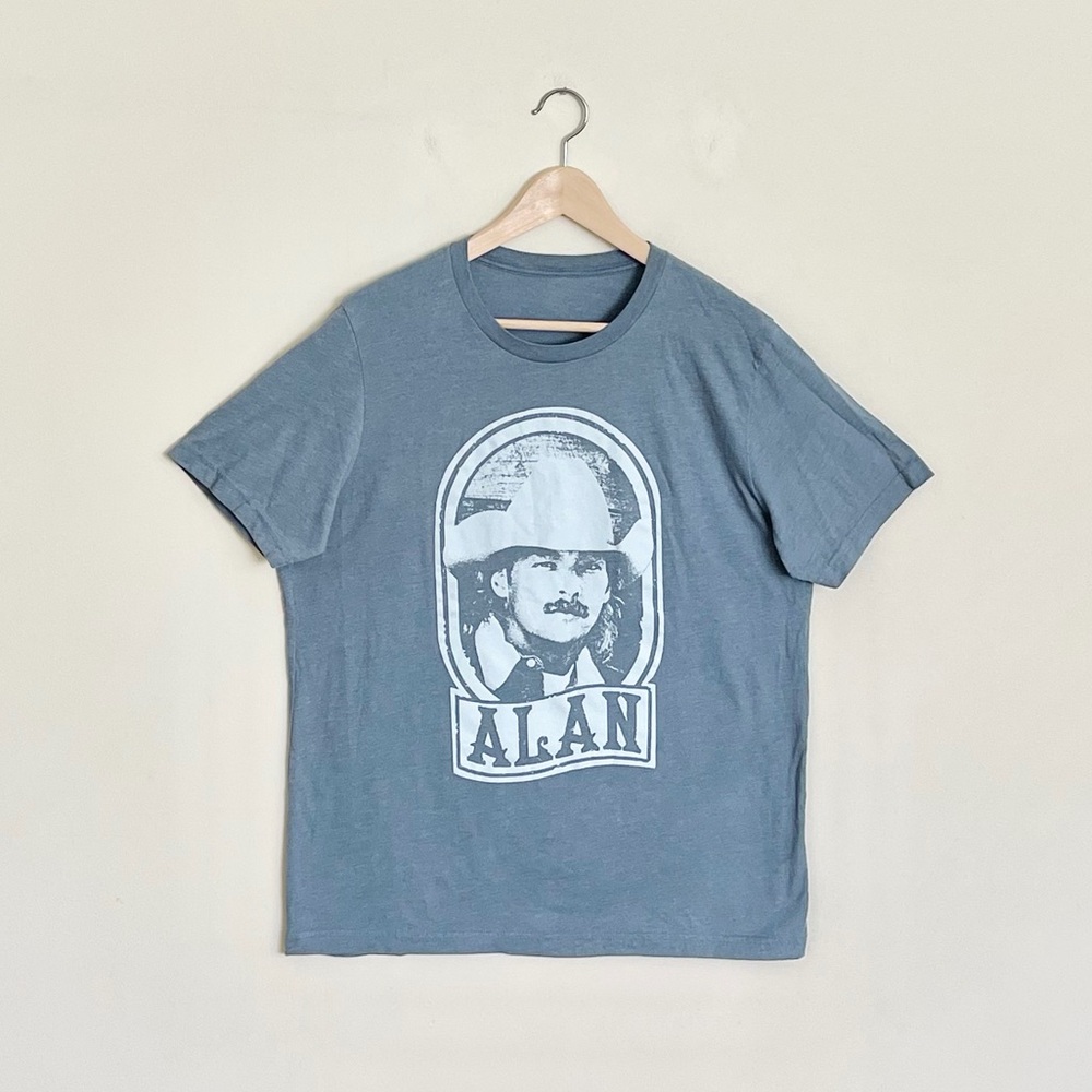 Alan Jackson Graphic Blue Country Music T Shirt Adult size XL